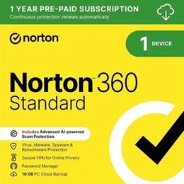 Norton 360 Standard 2025 (1 Year, 1 Device)