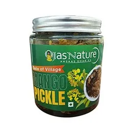 Ojas Nature Mango Pickle 400g homemade pickles - Spicy aam ka achar | dry mango keri | Sweet & Tangy pickle - Less Oil & preservative free