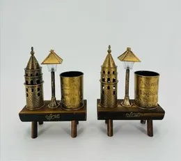 retro table ornaments featuring a small lamp