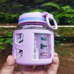 plastic Cute Water Bottle With Straw for Kids