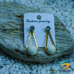 GÃ³ld Plated Earrings Stylish GÃ³ld Pin With Ball Earring With Stone for Women..
