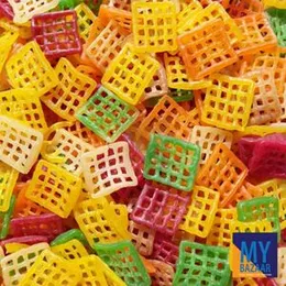 10Pcs Ready to Fry Grid Type Fryums for Kids | Tasty Papad Snacks Foods.