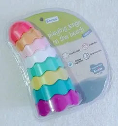 Playing Jenga On The Beach - Water Fun Lovely Toys