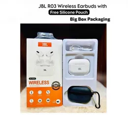 JBL Air R03 TWS True Wireless Bluetooth 5.0 Earbuds Premium Pure Bass Touch Control Noise Reduction In-Ear Headphones Charging Case Deep Bass Stereo S