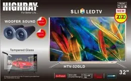 32" TV Tempered Glass With 3 years warranty Full HD Highray Tv