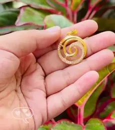 Gold Plated Rich Look Round Derana Type Pendant with White Stone for Women & Girls