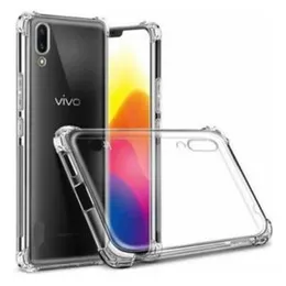 Shockproof Transparent Clear Case Back cover for VIVO Y93 No Fingerprint