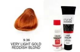 Evon hair colour 9.36 very light gold reddish blond