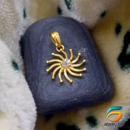 Gold Plated Sun Theme Pendant Fashion and Stylish Design For Ladies.