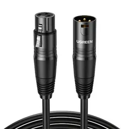UGREEN 5 Meter XLR Cannon Male to Female Microphone Extension Audio Cable (Black) â AV130 - 20712