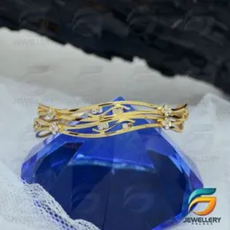 Guarantee Curve Thin Bangle with White Stone for Women With Stone Fashion Jewelry Gift,.