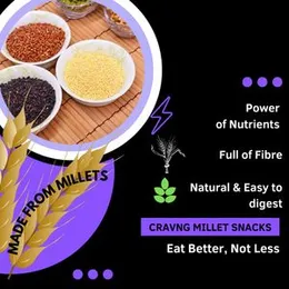 Cravng Multi Millet Flakes Diet Namkeen | Spicy High Protein Roasted Sugar free Healthy Snack 400g | 2 x 200g (Masala) FROM INDIA(SAM)