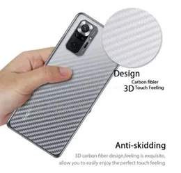 Carbon Fibre back sticker For Redmi Note 10 pro (old)