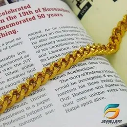 Gold Plated Stylish Machine Cut Albert Bracelet For Gents 08MM.