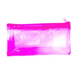 Transparent purse Stripe fiber materialWith a zip Flexible materials random colour will be send, but can suggest following colours blue and orange col