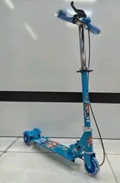 Foldable Aluminum Kick Scooter for Kids w/ Hand Brake Lever, Bell