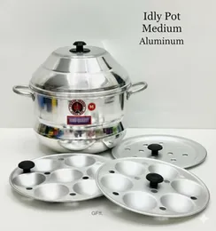 Aluminium Idly String Hopper/Idiyappa Steamer Pot - Medium