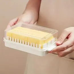 Butter storage box with slicer for easy cutting