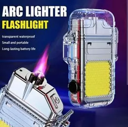 Windproof and Waterproof Rechargeable Lighter ARC Electric USB Camping Flash light