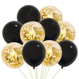 10 Pcs Balloon Set with Confetti, Chrome Balloons Wedding Birthday Anniversary Party Decoration