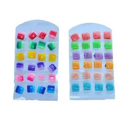 Ribbon Jelly Square Earrings Fancy and Stylish For Girl & Women.
