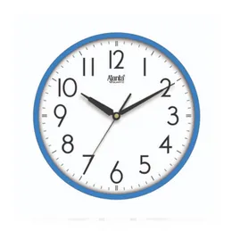 Ajanta Quartz Wall Clock AJ-4007 Pink Blue Analog Plastic Glass Dial Analog Clock