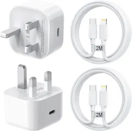 iPhone 20W USB-C Fast Charging Set (Power Adapter + 2M Lightning Cable)