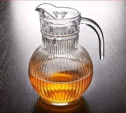 Glass Water Jug , Juice Jug with Comfortable Handle Heavy & Good Quality Pitcher