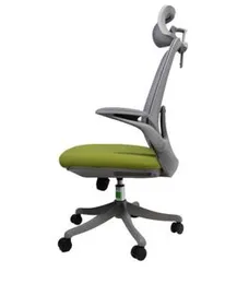 GREY/GREEN HIGH-BACK MESH MANAGER CHAIR A2206