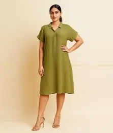 Olive Green Dc Frock