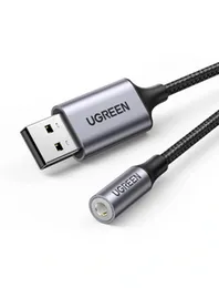 UGREEN 25cm USB 2.0 to 3.5mm Audio Adapter Aluminum Alloy â CM477 - 30757