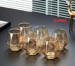 6pcs Diamond Cut Crystal Glass Set