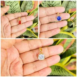 Gold Plated Round Type Big Beautiful Pendant for Women