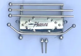 Pleasure stainless steel Silencer Guard With free 2 bolt l