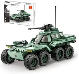 Kids Toy WANGE Twister Armored Vehicle Military Mobile Gun System Model Block Set 339 Pieces (0591)