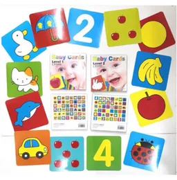 Jumbo Baby Flash Cards - Level 2 48 Picture Cards Pack Early Education for Babies 3 - 24 Months