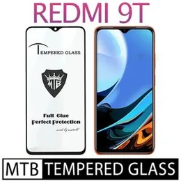 Redmi 9T Branded MTB High Quality Screen Protector Full Glue 9D MTB tempered Glass for Redmi 9T