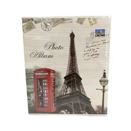 60 Pages Simple Vintage Building Travel Series Photo Album - Family Graduation Home Deco Kids' Children Birthday Desk Photos Picture Albums