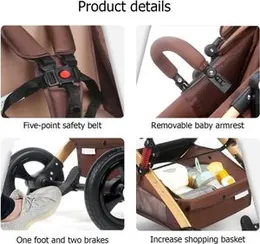 HA31 BABY STROLLER||cool berry Two-way Lightweight Stroller, One-click Foldable Travel Stroller with Reversible Handle, Shock Absorbent System, Strong