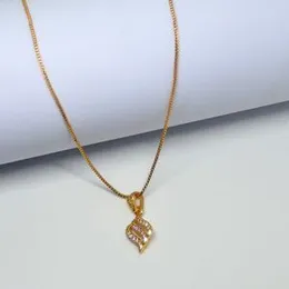 Gold Plated Chain With Pendant for Woman & Girls