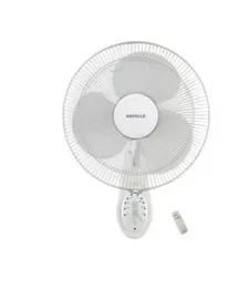 Havells Platina Remote 400mm Wall Fan White - 50W 1360 RPM 72 mÂ³/min Air Delivery RF Remote 60Â° Oscillation