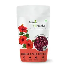 ManHar Organic Dried Hibiscus Flower Tea 100gm || Protects with antioxidants || (Hibiscus, 100gm)