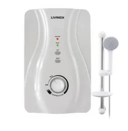 LIVINOX Instant Shower Heater Pressure Pump LV-WHWP21 3.6kW 5 Spray Patterns Anti-Scalding ELCB Single Point Connection Splash Proof
