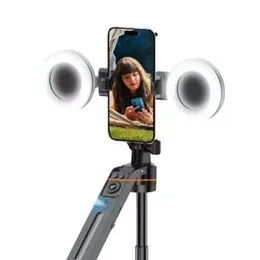 Plokama Auto-A7 pro AI 360Â° Rotating Tripod Portable Selfie Stick with Automatic AI Face Tracking With LED Fill Light