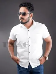 TAAG Premium Linen Short sleeve Shirt â White