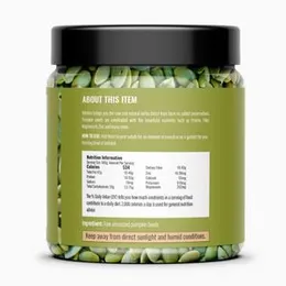 Raw Pumpkin Seeds Seeds 160g by RELISHTA | Healthy Diet, Immunity Booster and Fiber Rich Superfood