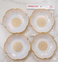 HONGYUN 4 Pcs Plastic Flower Bowl Set