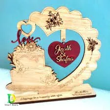 D Smart Deals Customized Wooden Gift With Your Photo For Happy anniversary gift Birthday Gift wedding gift lover gift valentine gift.