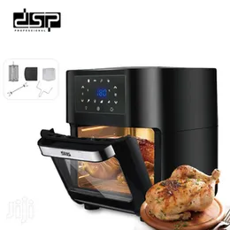 Premium DSP KB-2030 12L Air Fryer Black 12 Liter Large Capacity Healthy Fryer, 12L DSP Air Fryer, Large DSP KB-2030 Air Fryer 12 Liter