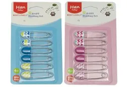 Baby Safety Pin Pack 6 | Baby Safety Pin Set